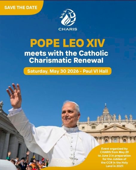 BREAKING NEWS: CCR TO MEET POPE LEO IN 'HISTORIC MOMENT OF COMMUNION