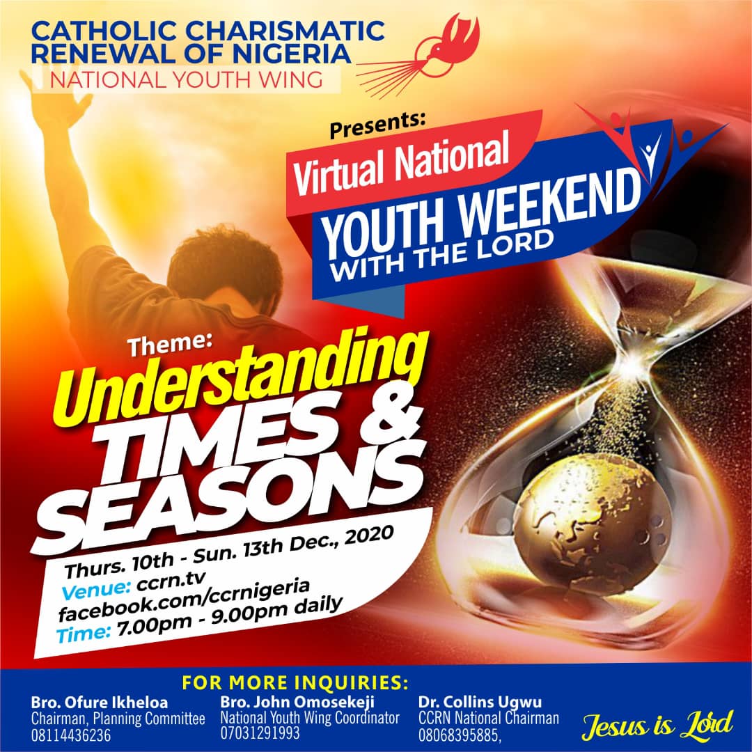 VIRTUAL NATIONAL YOUTH WEEKEND WITH THE LORD